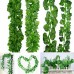 200cm Ivy Leaf Garland Artificial Green Plastic Plant Vine Foliage Home Decor   222892425963